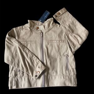 Kids Periwinkle Jr Tan Jacket